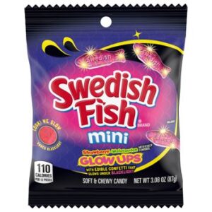 Swedish Fish Glow Ups 3.08oz Peg Bag 12ct